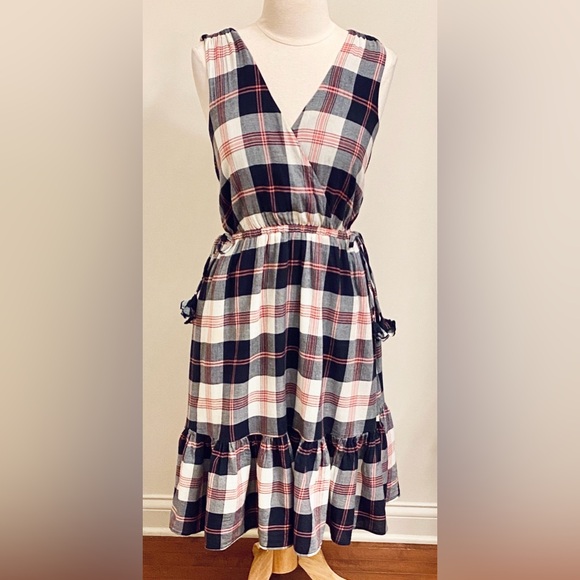 Isabella Sinclair Dresses & Skirts - Isabella Sinclair Dickens Blue Red Plaid SZ S Modern Cowgirl Western Chic Dress